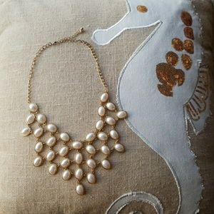 White beaded necklace